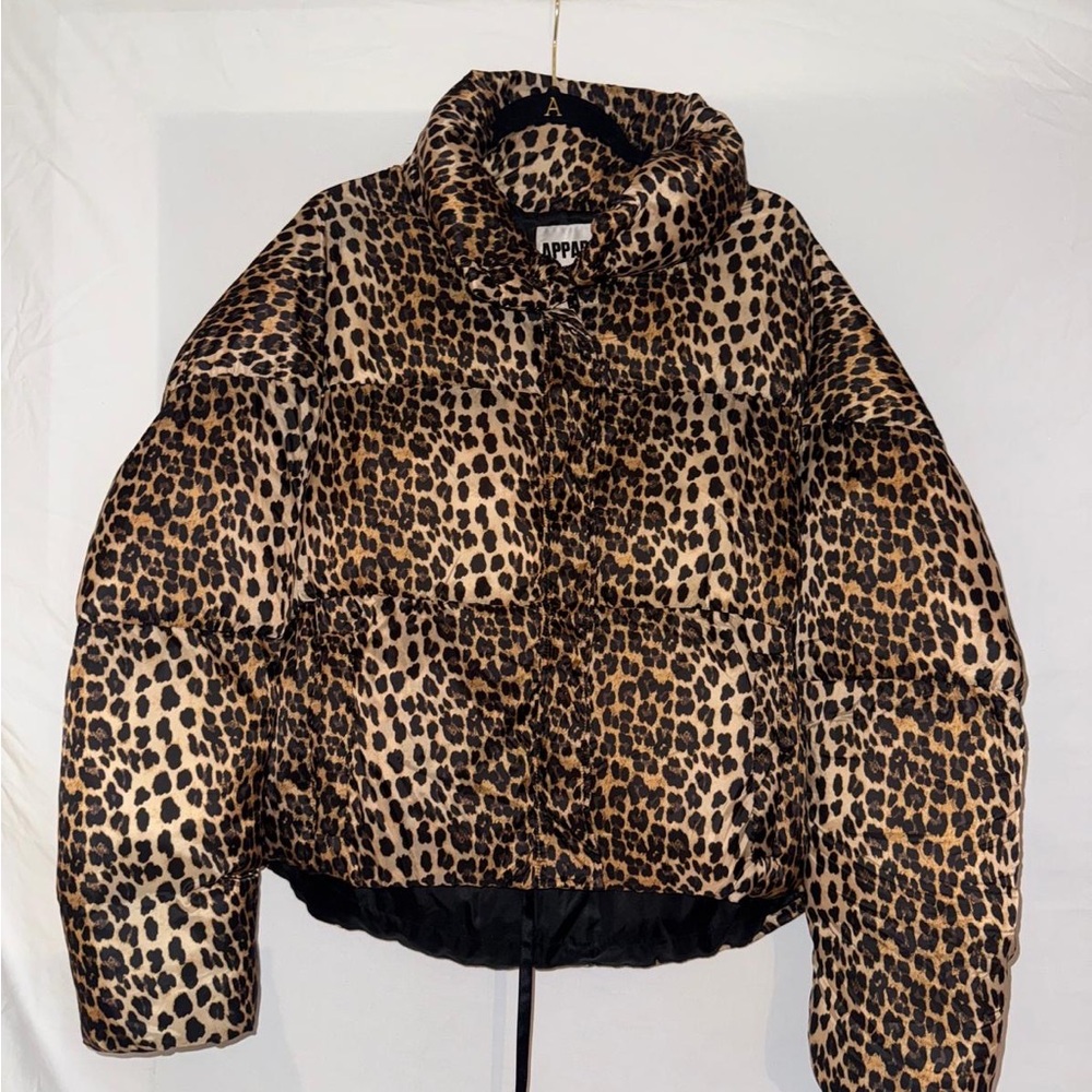 Apparis Animal Print Puffer Jacket